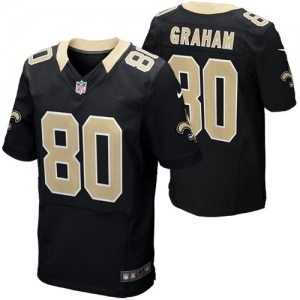 Nike Jimmy Graham New Orleans Saints Elite Jersey - Black