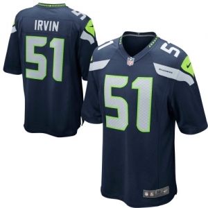 Nike Bruce Irvin Seattle Seahawks Game Jersey - College Navy