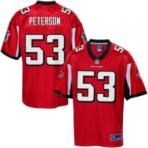 Pro Line Men's Atlanta Falcons Mike Peterson Team Color Jersey