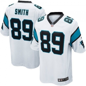 Reebok Carolina Panthers Steve Smith Youth Premier White Jersey