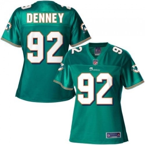 Pro Line Women's Miami Dolphins John Denney Team Color Jersey