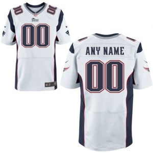 Nike New England Patriots Customized Elite Jersey - White