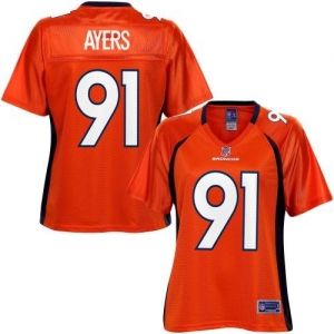 Pro Line Women's Denver Broncos Robert Ayers Team Color Jersey