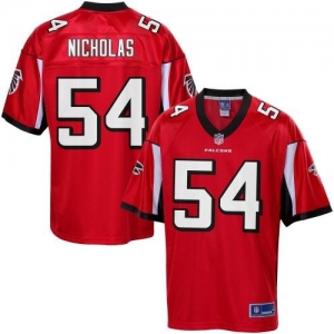 Pro Line Men's Atlanta Falcons Stephen Nicholas Team Color Jerse