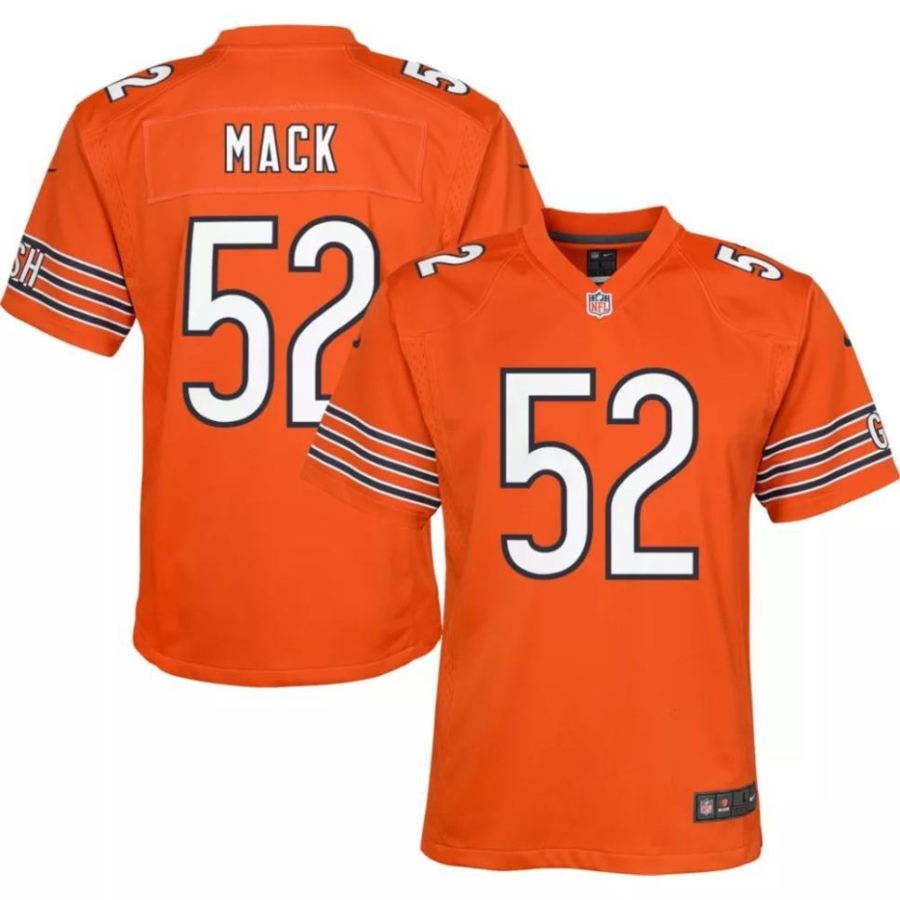 Nike Youth Chicago Bears Khalil Mack #52 Orange Game Jersey