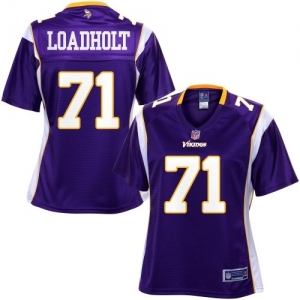 Pro Line Women's Minnesota Vikings Phil Loadholt Team Color Jers