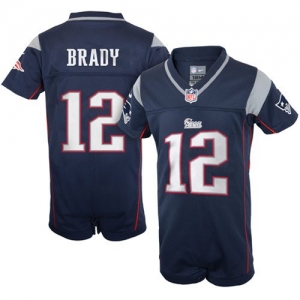 Nike Tom Brady New England Patriots Newborn Game Romper Jersey -