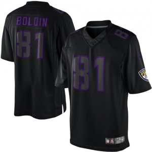 Nike Anquan Boldin Baltimore Ravens Impact Twill Jersey - Black