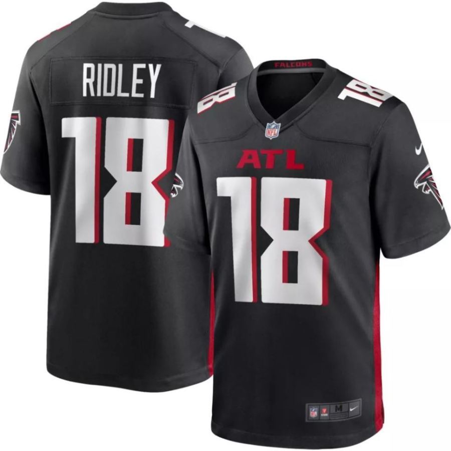 Nike Men's Atlanta Falcons Calvin Ridley #18 Black Game Jersey