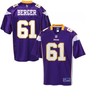 Pro Line Men's Minnesota Vikings Joe Berger Team Color Jersey