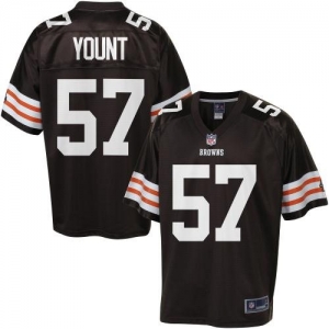 Pro Line Men's Cleveland Browns Christian Yount Team Color Jerse