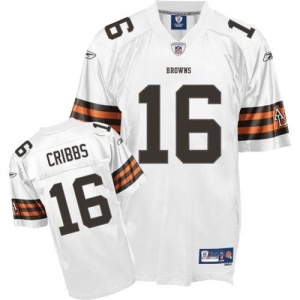 Reebok Cleveland Browns Joshua Cribbs Premier White Jersey