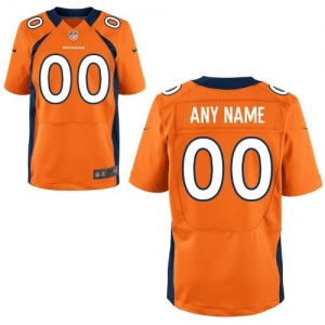 Nike Denver Broncos Customized Elite Jersey - Orange