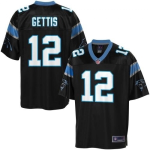 Pro Line Men's Carolina Panthers David Gettis Team Color Jersey