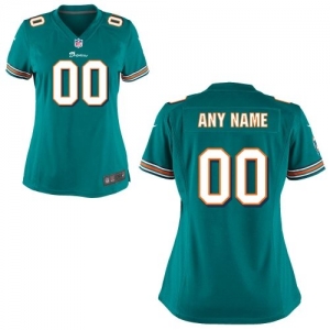 Nike Women's Miami Dolphins Customized Team Color Game Jersey