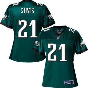 Pro Line Women's Philadelphia Eagles David Sims Team Color Jerse