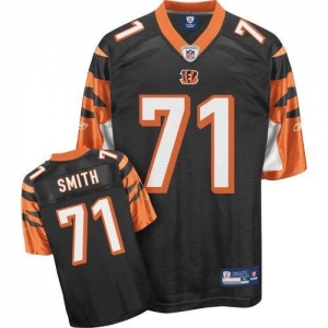 Reebok NFL Equipment Cincinnati Bengals #71 Andre Smith Black Re