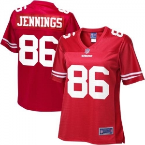 Pro Line Women's San Francisco 49ers Brian Jennings Team Color J