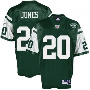 Reebok New York Jets #20 Thomas Jones Green Youth Replica Footba