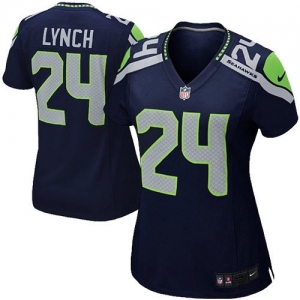 Nike Marshawn Lynch Seattle Seahawks Youth Girls Game Jersey - C