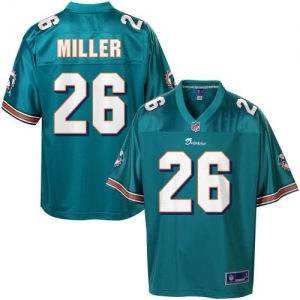 Pro Line Men's Miami Dolphins Lamar Miller Team Color Jersey