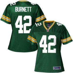 Pro Line Women's Green Bay Packers Morgan Burnett Team Color Jer