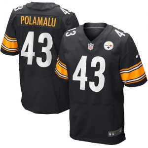 Nike Troy Polamalu Pittsburgh Steelers Elite Jersey - Black