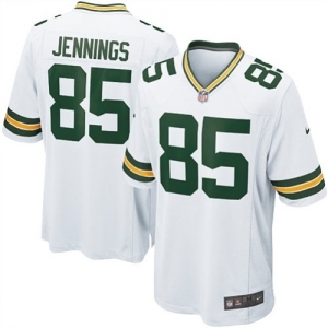 Nike Green Bay Packers Greg Jennings Game White Jersey