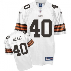 Reebok Cleveland Browns Peyton Hillis Youth Premier White Jersey