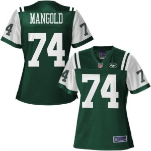 Pro Line Women's New York Jets Nick Mangold Team Color Jersey