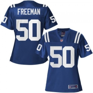 Pro Line Women's Indianapolis Colts Jerrell Freeman Team Color J