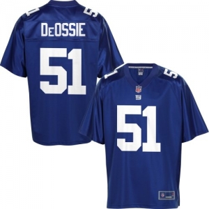 Pro Line Men's New York Giants Zak DeOssie Team Color Jersey