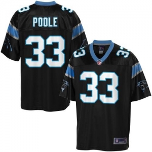 Pro Line Men's Carolina Panthers Tauren Poole Team Color Jersey