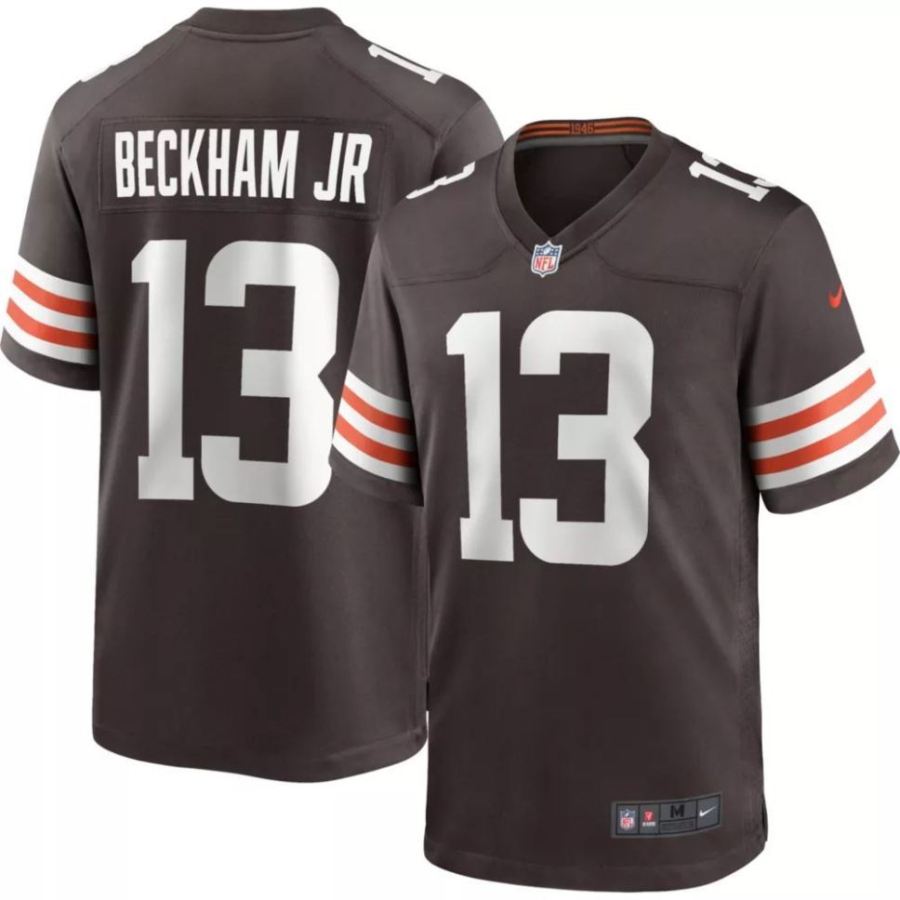 Nike Men's Cleveland Browns Odell Beckham Jr. #13 Brown Game Jer