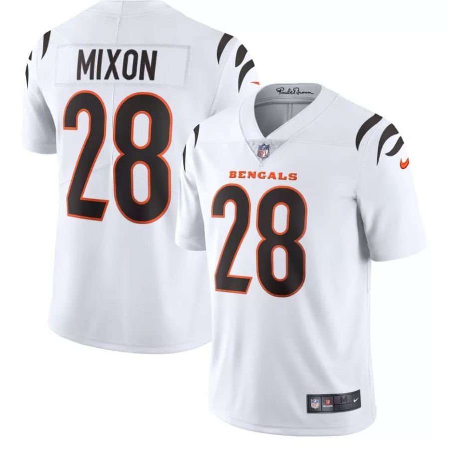 Nike Men's Cincinnati Bengals Joe Mixon #28 White Limited Jersey