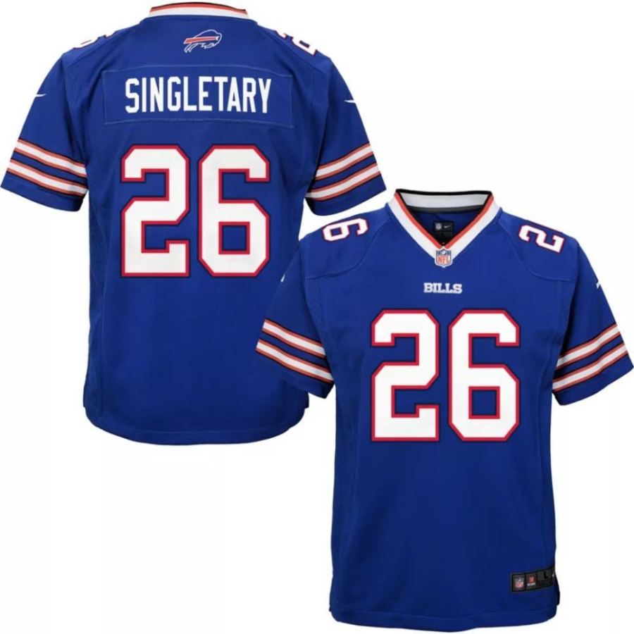 Nike Youth Buffalo Bills Devin Singletary #26 Royal Game Jersey