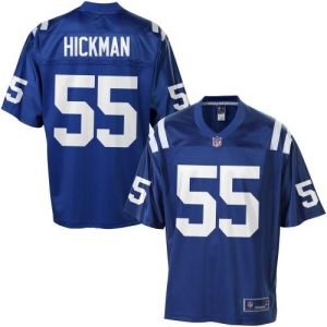 Pro Line Men's Indianapolis Colts Justin Hickman Team Color Jers