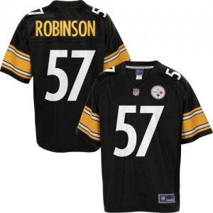 Pro Line Men's Pittsburgh Steelers Adrian Robinson Team Color Je