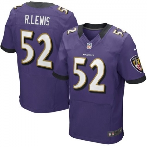 Nike Ray Lewis Baltimore Ravens Elite Jersey - Purple