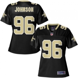 Pro Line Women's New Orleans Saints Tom Johnson Team Color Jerse