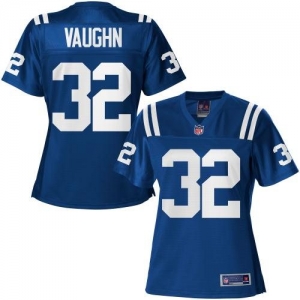 Pro Line Women's Indianapolis Colts Cassius Vaughn Team Color Je