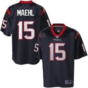 Pro Line Men's Houston Texans Jeff Maehl Team Color Jersey