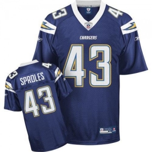 Reebok NFL Equipment San Diego Chargers #43 Darren Sproles Navy