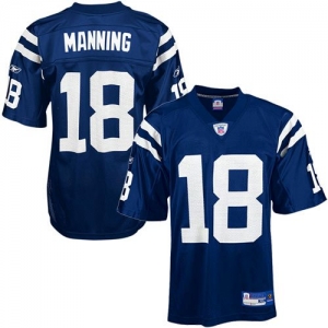 Reebok NFL Equipment Indianapolis Colts #18 Peyton Manning Royal