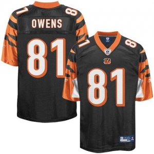 Reebok Terrell Owens Cincinnati Bengals Replica Jersey - Black