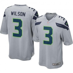 Nike Seattle Seahawks Russell Wilson Youth Game Jersey - Gray