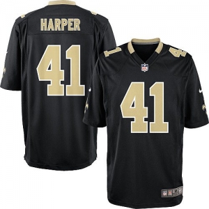 Nike Roman Harper New Orleans Saints Youth Game Jersey - Black