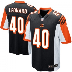 Nike Brian Leonard Cincinnati Bengals Youth Game Jersey - Black