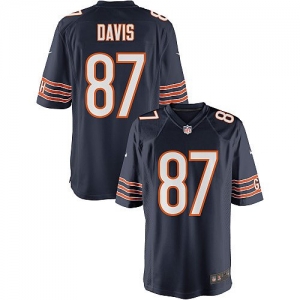 Nike Kellen Davis Chicago Bears Youth Game Jersey - Navy Blue