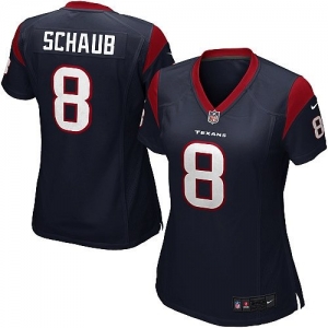 Nike Matt Schaub Houston Texans Ladies Game Jersey - Navy Blue